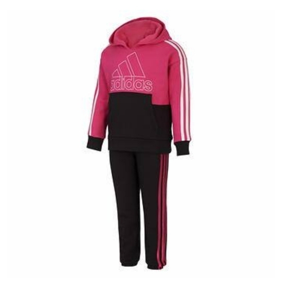 GIRLS Addias Hooded jogging set - Picture 1 of 3